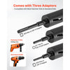 VEVOR Core Drill Bit, 3 inch Diameter, 9-1/2 inch Drilling Depth, 5/8-11 Internal Thread, Diamond Dry Coring Bit with 3 Adapters, Pilot Drill and Hex Wrench, for Concrete, Red Bricks, and Masonry