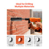VEVOR Core Drill Bit, 3 inch Diameter, 9-1/2 inch Drilling Depth, 5/8-11 Internal Thread, Diamond Dry Coring Bit with 3 Adapters, Pilot Drill and Hex Wrench, for Concrete, Red Bricks, and Masonry