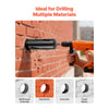 VEVOR Core Drill Bit, 3-1/2 inch Diameter, 9-1/2 inch Drilling Depth, 5/8-11 Internal Thread, Diamond Dry Coring Bit with 3 Adapters, Pilot Drill and Hex Wrench, for Concrete, Red Bricks, and Masonry