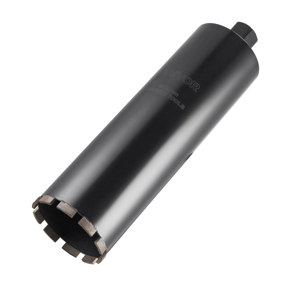 VEVOR Core Drill Bit, 4-1/2 inch Diameter, 14 inch Drilling Depth, 1-1/4 in-7 Internal Thread, High-Precision Welding Technology, Wet Diamond Core Bit for Reinforced Concrete, Bricks, and Masonry