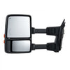 VEVOR Towing Mirrors, Left & Right Pair Set for 2008-2016 Ford F250 F350 F450 F550, Power Heated with Signal Light, Plane & Convex Glass, Manual Controlling Telescoping Folding, Heating Defrost, Black