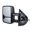 VEVOR Towing Mirrors, Left & Right Pair Set for Chevrolet Silverado (2007-2014)/GMC/Cadillac, Power Heated with Signal Light & LED Driving Light, Manual Telescoping Folding, and Heating Defrost, Black
