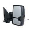 VEVOR Towing Mirrors, Left & Right Pair Set for Chevrolet Silverado (2007-2014)/GMC/Cadillac, Power Heated with Signal Light & LED Driving Light, Manual Telescoping Folding, and Heating Defrost, Black