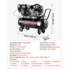 VEVOR 20 Gallon Gas Powered Air Compressor, 7HP 4.7CFM at 90 PSI Air Tank, Gas-Driven Air Compression System with Twin Cylinder Piston Pump, 115 PSI Max Pressure, 2 Wheels for Workshops Constructions