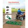 VEVOR Drag Harrow, 4 ft Heavy Duty Tow Behind Drag Harrow with Adjustable Bars & 72 in Chain, Driveway Grader Landscape Rake for ATV, UTV, Tractor, Mower Tow Behind Yard Lawn Leveling Tool
