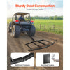 VEVOR Drag Harrow, 72" Width Tow Behind Drag Harrow, Q235 Steel Driveway Grader with Pin-Style Hitch, Driveway Tractor Gravel Level Driveway Grader for ATVs, UTV, Garden Lawn Tractors