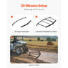 VEVOR Drag Harrow, 72" Width Tow Behind Drag Harrow, Q235 Steel Driveway Grader with Pin-Style Hitch, Driveway Tractor Gravel Level Driveway Grader for ATVs, UTV, Garden Lawn Tractors