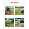 VEVOR Drag Harrow, 72" Width Tow Behind Drag Harrow, Q235 Steel Driveway Grader with Pin-Style Hitch, Driveway Tractor Gravel Level Driveway Grader for ATVs, UTV, Garden Lawn Tractors