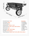 VEVOR tow spreader with aeration spikes - hitch and structure detail