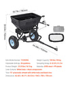 VEVOR Towable Broadcast Spreader, 130LBS Capacity, Tow-Behind Push Spreader with 13 in Tires, 15 Adjustable Setting & 9.8 ft Spreading Width, Lawn Spreaders for Seed, Fertilizer, Salt, Ice Melt