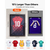 VEVOR Jersey Frame Display Case, 31.3 x 23.2 in, Wooden Sport Jersey Shadow Box with 98% UV Protection PC Panel and Hanger, Magnetic Lock, for Baseball Basketball Football Hockey Shirt Uniform, 2 Pack