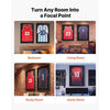 VEVOR Jersey Frame Display Case, 35.4 x 27.6 x 1.5 in, Lockable Wooden Sport Jersey Shadow Box with 98% UV Protection PC Panel and Hanger, for Baseball Basketball Football Hockey Shirt and Uniform