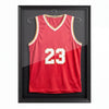 VEVOR Jersey Frame Display Case, 35.4 x 27.6 x 1.5 in, Lockable Wooden Sport Jersey Shadow Box with 98% UV Protection PC Panel and Hanger, for Baseball Basketball Football Hockey Shirt and Uniform