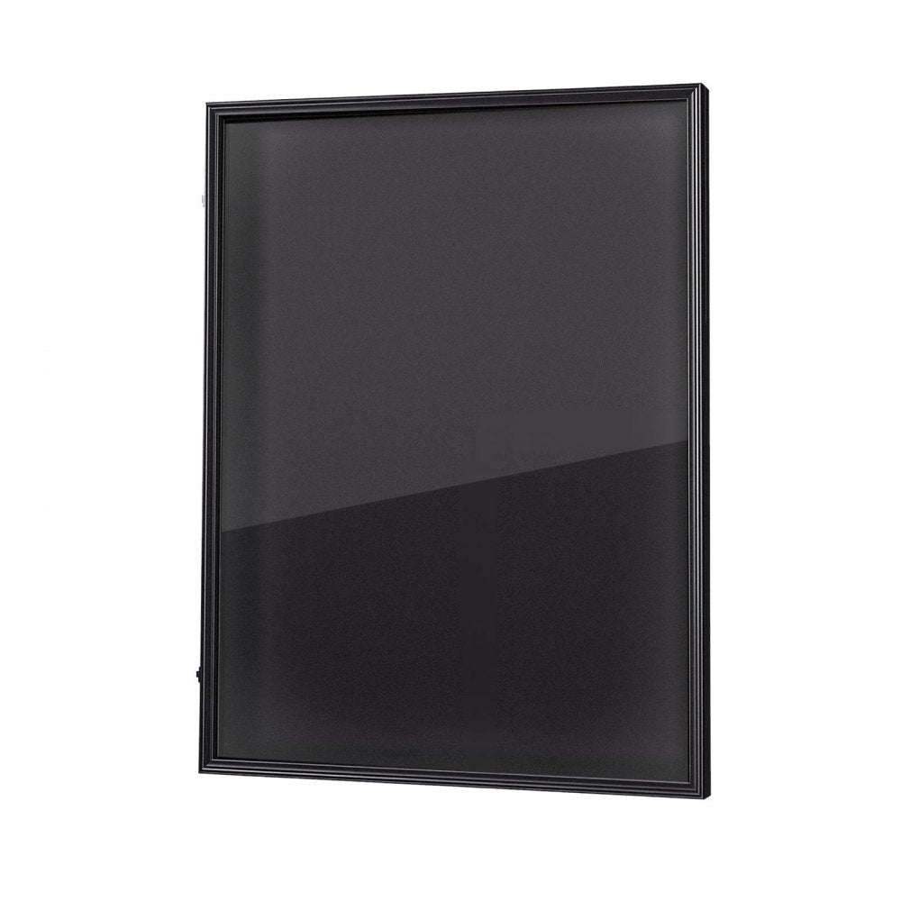 VEVOR Jersey Frame Display Case, 36.4 x 28.3 x 1.5 in, Wooden Sport Jersey Shadow Box with 98% UV Protection PC Panel and Hanger, Magnetic Lock, for Baseball Basketball Football Hockey Shirt Uniform