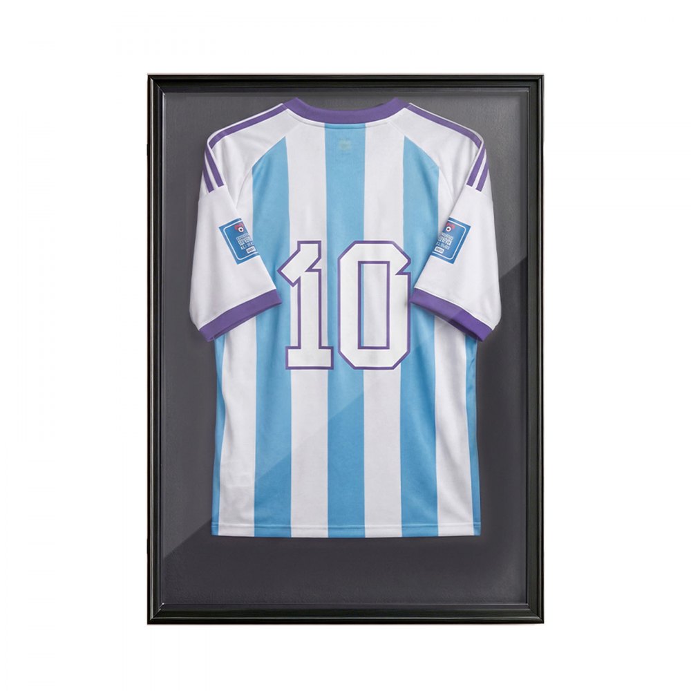 VEVOR Jersey Frame Display Case, 36.4 x 28.3 x 1.5 in, Wooden Sport Jersey Shadow Box with 98% UV Protection PC Panel and Hanger, Magnetic Lock, for Baseball Basketball Football Hockey Shirt Uniform