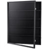 VEVOR 35 Graded Sports Card Display Case, 24.3x30.5x2.1 in, Baseball Card Display Frame with 98% UV Protection Clear View PC Glass, Lockable Wall Cabinet for Football Basketball Hockey Trading Card