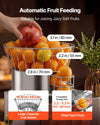 VEVOR Commercial Orange Juicer Machine, 120W Electric Automatic Orange Squeezer, Lemon Citrus Pomegranates Extractor for 20 per Minute, Stainless Steel, with Water Tap, Peels Collecting Bucket