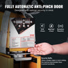 VEVOR cup sealer fully automatic anti-pinch door safety feature graphic