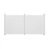 VEVOR 2 Panels Outdoor Privacy Screen, 50 x 50 in Air Conditioner Fence with 27.6 in Ground Stakes, Pool Equipment Enclosure, Horizontal Vinyl Privacy Fence, Ideal for Trash Can and A/C Units, White
