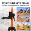 VEVOR Laser Level Tripod, 1/4"-20 & 5/8"-11 Thread Mount, 40.94-133.85 inch Height Adjustment with Level Bubble & Heavy-duty Stand, Extendable Pole Lightweight Aluminum Tripod for Laser Scanner