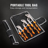 VEVOR 3-Piece Groove Joint Pliers Set, 12/10/8 inch, Heat-Treated High Carbon Steel Water Pump Pliers, Button Quick Adjustable Pliers for Home Repair, Gripping, Nuts, Bolts, Pipes, Fittings