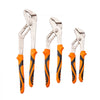 VEVOR 3-Piece Groove Joint Pliers Set, 12/10/8 inch, Heat-Treated High Carbon Steel Water Pump Pliers, Button Quick Adjustable Pliers for Home Repair, Gripping, Nuts, Bolts, Pipes, Fittings
