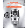 VEVOR R8 Boring Head 2-Inch Indexable 8 Piece Boring Bar Set with R8 Shank, for Milling Machine Drill Press, 7/16" to 4-1/2", Precision Bore Diameter Adjustment, Hardened & Ground, Labeled Storage Box