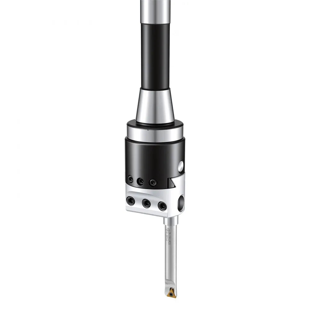 VEVOR R8 Boring Head 2-Inch Indexable 8 Piece Boring Bar Set with R8 Shank, for Milling Machine Drill Press, 7/16" to 4-1/2", Precision Bore Diameter Adjustment, Hardened & Ground, Labeled Storage Box