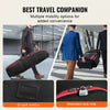 VEVOR Golf Travel Bag, Outdoors Soft-Sided Golf Travel Cover Case, Heavy Duty 1000D Nylon Wear-Resistant, Padded Golf Luggage Case Cover with Wheels, Foldable Golf Club Storage Bag for Airlines