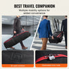 VEVOR Golf Travel Bag, Outdoors Soft-Sided Golf Travel Cover, Heavy Duty 1800D Polyester Oxford Wear-Resistant Waterproof, Padded Luggage Case with Wheels, Foldable Golf Club Storage Bag for Airline