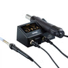 VEVOR 2-in-1 Hot Air Rework Station & Soldering Station, 750W Digital Rework and Soldering Iron Station with Adjustable Temps & Airflow, ℃/℉ Conversion, 3 Hot Air Nozzles for Electronics Repairing