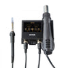 VEVOR 2-in-1 Hot Air Rework Station & Soldering Station, 750W Digital Rework and Soldering Iron Station with Adjustable Temps & Airflow, ℃/℉ Conversion, 3 Hot Air Nozzles for Electronics Repairing