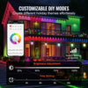 VEVOR RGB Outdoor String Lights, 100FT, Outside Patio Lights with APP Control 30 Bulbs, 15 Single-Color Adjustable Brightness Time Setting, Waterproof Hanging Lights for Halloween Decoration Christmas