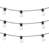 VEVOR RGB Outdoor String Lights, 100FT, Outside Patio Lights with APP Control 30 Bulbs, 15 Single-Color Adjustable Brightness Time Setting, Waterproof Hanging Lights for Halloween Decoration Christmas