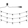 VEVOR RGB Outdoor String Lights, 50FT, Outside Patio Lights with APP Control 15 Bulbs, 15 Single-Color Adjustable Brightness Time Setting, Waterproof Hanging Lights for Halloween Decorations Christmas