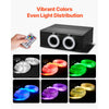 VEVOR Starlight Headliner Kit, 900 pcs 0.03 in 9.8 ft, 20W Twinkle Fiber Optic Star Ceiling Lights for Car, Bluetooth APP, Remote Control, Sound Activated, RGBW Light Engine, for Home Bed Room Decor