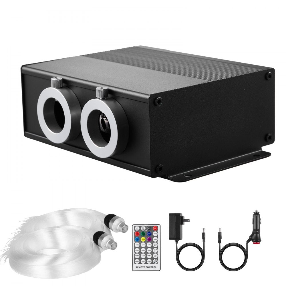 VEVOR Starlight Headliner Kit, 900 pcs 0.03 in 9.8 ft, 20W Twinkle Fiber Optic Star Ceiling Lights for Car, Bluetooth APP, Remote Control, Sound Activated, RGBW Light Engine, for Home Bed Room Decor