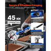 VEVOR Hydraulic Hose Crimper, Hydra-Krimp AC Hose Crimper Kit with 7 Dies Snap-On, Integral Manual Hydraulic A/C Hoses Crimping Tool for Automotive & Air Conditioning Repair - with Carrying Case