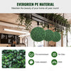 VEVOR Artificial Topiaries Boxwood Trees, 16” Tall (2 Pieces), Ball-Shape Faux Topiaries Plant, All-year Green Feaux Plant Decorative Balls for Backyard, Balcony,Garden, Wedding and Home Décor