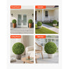 VEVOR Artificial Topiary Ball, 23 inch Faux Boxwood Plant Balls, Fake Silk Tree Look Real, Easy Assembly for Decor Front Porch Outdoor Patio Garden Balcony Backyard and Indoor Home Wedding, Green