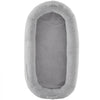 VEVOR Human Dog Bed, 67.7"x35"x9.8" Human Dog Bed for Adult, Human Size Dog Bed with Washable Faux Rabbit Fur Cover, Egg Orthopedic Foam, Storage Pocket, Large Dog Bean Bed, Light Grey