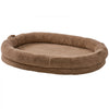 VEVOR Human Dog Bed, 72" x48"x10" Human Dog Bed for Adult, Human Size Dog Bed with Washable Faux Rabbit Fur Cover, Egg Orthopedic Foam, Storage Pocket, Large Dog Bean Bed, Brown