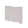 VEVOR 30"x20" White Cork Board with Linen Surface – Stylish Wall-Mounted Bulletin Board for Home, School, Office – Elegant & Functional Noticeboard