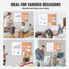 VEVOR 36"x 24" Whiteboard & Cork Board Combo with Aluminum Frame – 2-in-1 Magnetic Dry Erase Bulletin Board for Wall Mount – Ideal for School, Home, Office