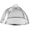 VEVOR Fire Pit Spark Screen, 19 inch Dome, Stainless Steel Mesh Cover Lid, for Outdoor, Patio, Backyard, Camping, Party, with Handles and Poker, High Temperature Tolerant, Help Block Sparks, Silver