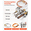 VEVOR Gas Pilot Assembly, OE 4021-732, 25660 Fireplace Gas Pilot Assembly, Natural Gas Ignition Replacement with Pilot Tube, Thermocouple, Thermopile, Wires, Compatible with Heatilator Models