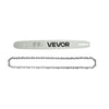 VEVOR Bar & Chainsaw Chain Combo 18" .325" Pitch .058" Gauge 72 Drive Links, Fits VEVOR CN-52G / CN-58G / CN-62G Gas Chainsaw, Alloy Steel, Replacement Guide Bar & Saw Chain with Sharp Cutter Teeth
