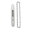 VEVOR Bar & Chainsaw Chain Combo 12" 3/8" Pitch 3/8" Gauge 45 Drive Links, Fits VEVOR CN-25 Gas Chainsaw, Forged Alloy Steel, Replacement Guide Bar & Saw Chain with Sharp Cutter Teeth & Tie Straps