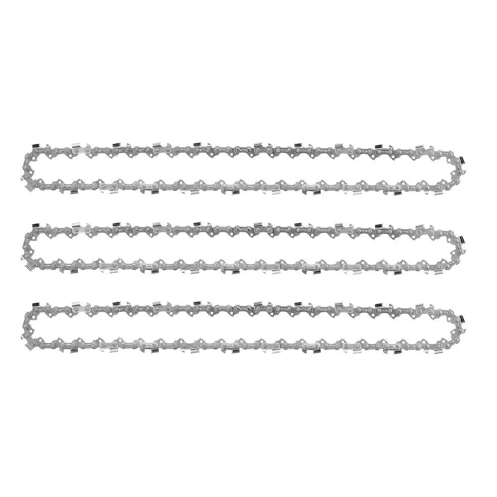 VEVOR Chainsaw Chain 3 Pack 12 Inch 3/8" Pitch 3/8" Gauge 45 Drive Links, Fits VEVOR CN-25 Gas Chainsaw, Forged Alloy Steel, Replacement Saw Chains with Sharp Cutter Teeth & Wear-Resistant Tie Straps