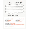 VEVOR Chainsaw Chain 3 Pack 18 Inch 0.325" Pitch 0.058" Gauge 72 Drive Link, Fits VEVOR CN-52G Gas Chainsaw, Forged Alloy Steel, Replacement Saw Chain with Sharp Cutter Teeth, Wear-Resistant Tie Strap